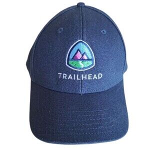 trailhead structured hemp baseball hat blue cap hiking camping sports 6 panel